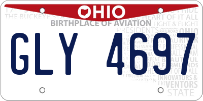 OH license plate GLY4697