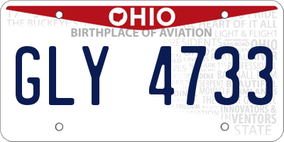 OH license plate GLY4733