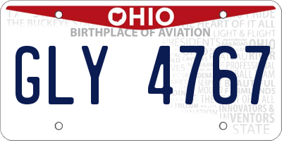 OH license plate GLY4767