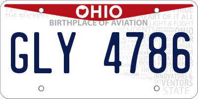 OH license plate GLY4786