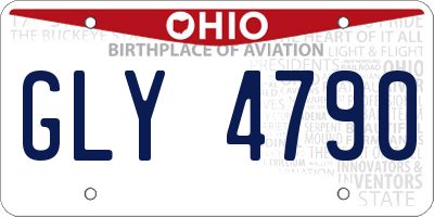 OH license plate GLY4790