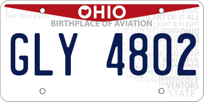 OH license plate GLY4802