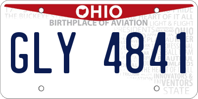 OH license plate GLY4841