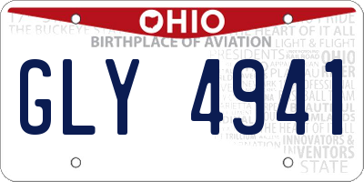 OH license plate GLY4941