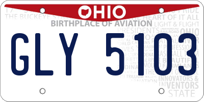 OH license plate GLY5103