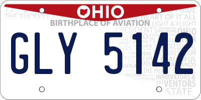 OH license plate GLY5142