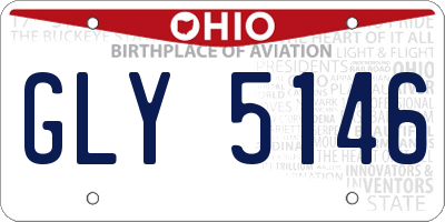 OH license plate GLY5146