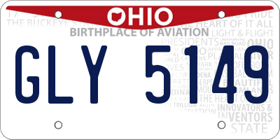 OH license plate GLY5149