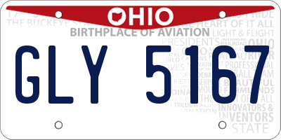 OH license plate GLY5167