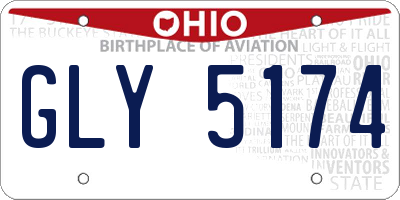 OH license plate GLY5174