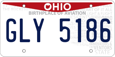 OH license plate GLY5186