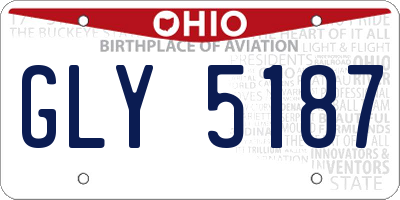 OH license plate GLY5187