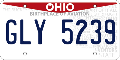 OH license plate GLY5239