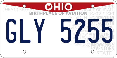 OH license plate GLY5255