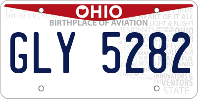 OH license plate GLY5282