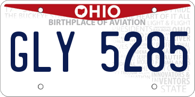 OH license plate GLY5285