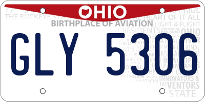 OH license plate GLY5306