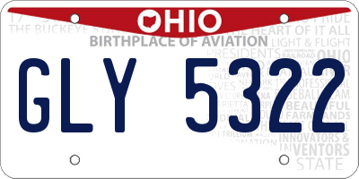 OH license plate GLY5322