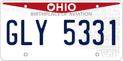 OH license plate GLY5331