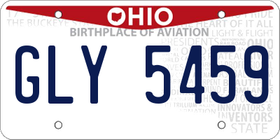OH license plate GLY5459