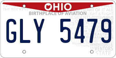 OH license plate GLY5479