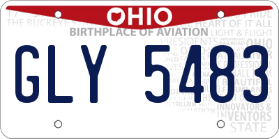 OH license plate GLY5483