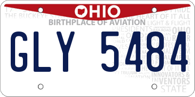 OH license plate GLY5484