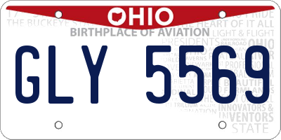 OH license plate GLY5569