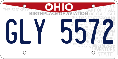 OH license plate GLY5572