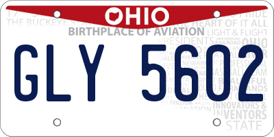 OH license plate GLY5602