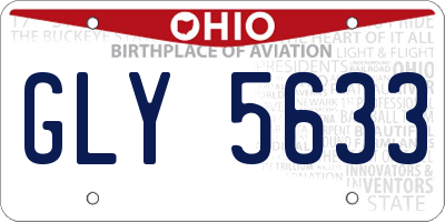 OH license plate GLY5633