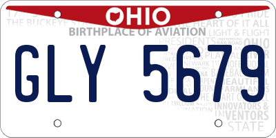 OH license plate GLY5679