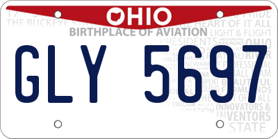 OH license plate GLY5697