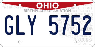 OH license plate GLY5752