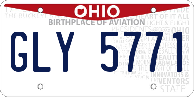 OH license plate GLY5771