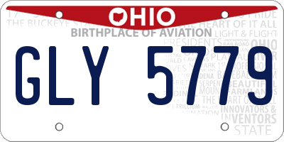 OH license plate GLY5779