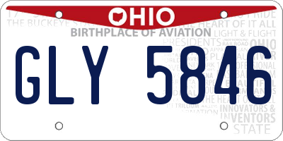 OH license plate GLY5846
