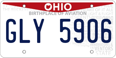 OH license plate GLY5906