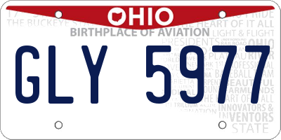 OH license plate GLY5977