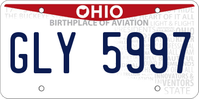 OH license plate GLY5997