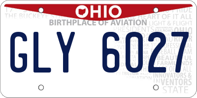 OH license plate GLY6027