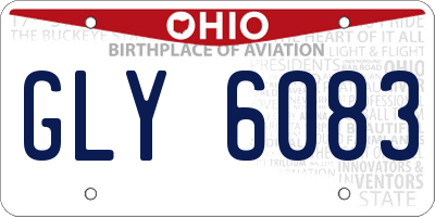 OH license plate GLY6083