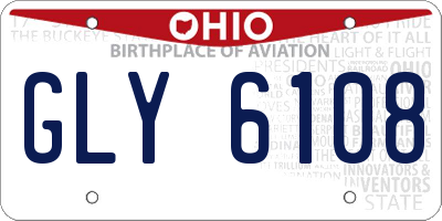 OH license plate GLY6108