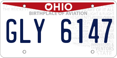 OH license plate GLY6147