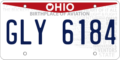 OH license plate GLY6184