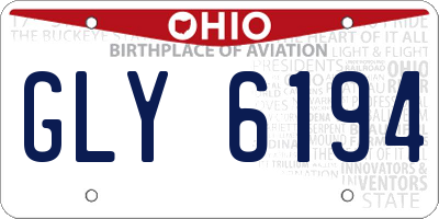 OH license plate GLY6194