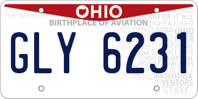 OH license plate GLY6231