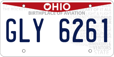 OH license plate GLY6261