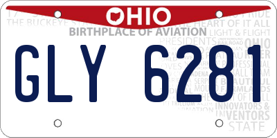 OH license plate GLY6281
