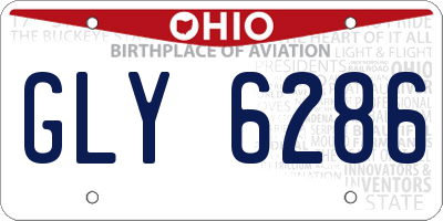 OH license plate GLY6286
